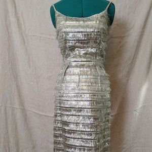 Silver Tinsel Wiggle Dress